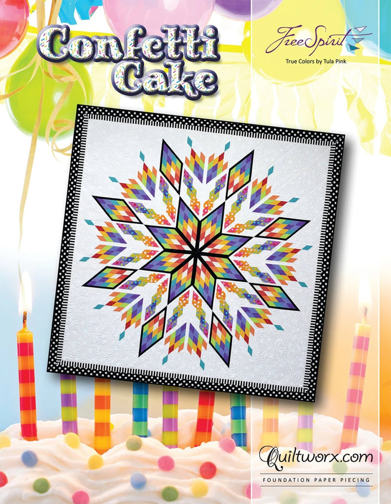 Confetti Cake Quilt Pattern - Foundation Paper Piecing - Modern Fabric Shoppe