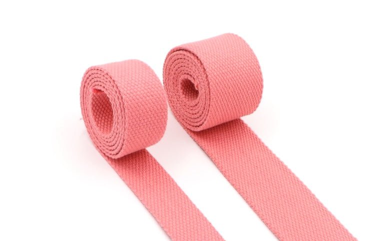 Coral Cotton 1 inch (25mm) width Webbing - by the yard - Modern Fabric Shoppe