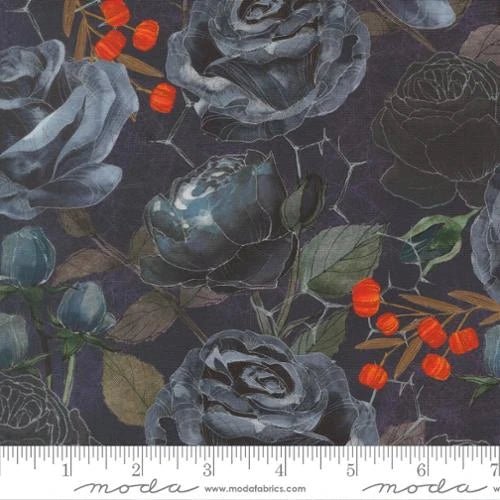 Coven by Robin Pickens- Coven Rose 48800 15 Midnight- Half Yard- May 2026 - Modern Fabric Shoppe
