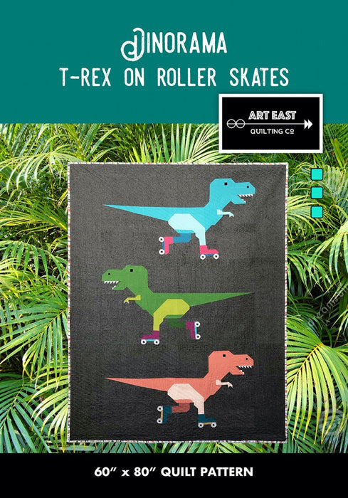 Dinorama T Rex Quilt Pattern By Art East Quilting Co. - Modern Fabric Shoppe