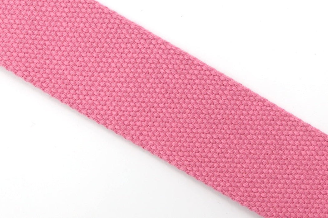 Dusty Pink Cotton 1 1/2 inch (38mm) width Webbing - by the yard - Modern Fabric Shoppe