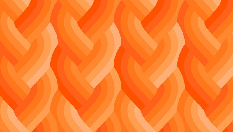 Echo Braid by Emily Van Hoff - 42380 31 Orange - Half Yard - March 2026 - Modern Fabric Shoppe
