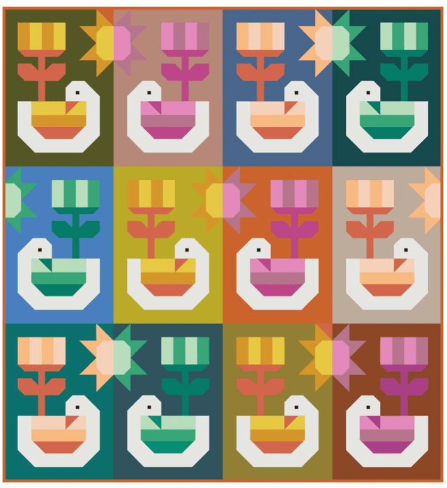 Elizabeth Hartman - Sunshine Quilt Kit featuring Bella Solids - November 2025 - Modern Fabric Shoppe