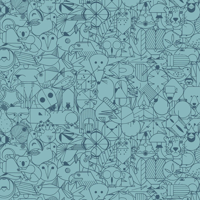 End Paper Basics by Charlie Harper - End Paper CH - 300 Blue Raspberry - Half Yard - July 2024 - Modern Fabric Shoppe