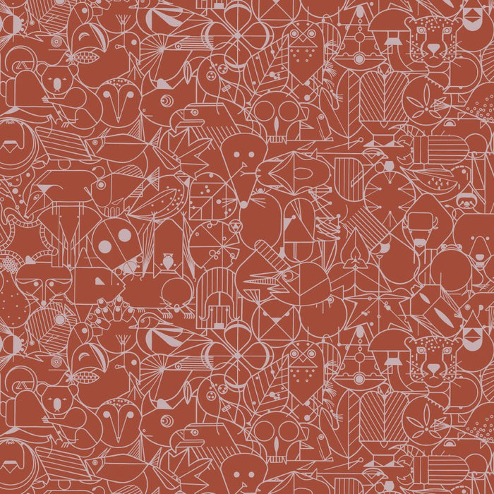 End Paper Basics by Charlie Harper - End Paper CH - 300 Burnt Brick - Half Yard - July 2024 - Modern Fabric Shoppe