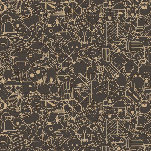 End Paper Basics by Charlie Harper - End Paper CH - 300 Cast Iron - Half Yard - July 2024 - Modern Fabric Shoppe