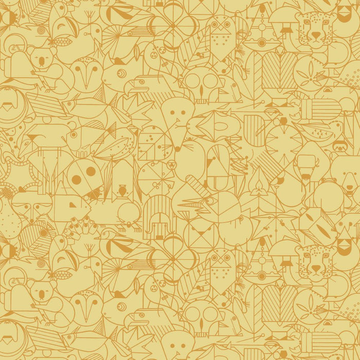 End Paper Basics by Charlie Harper - End Paper CH - 300 Golden Meadow - Half Yard - July 2024 - Modern Fabric Shoppe