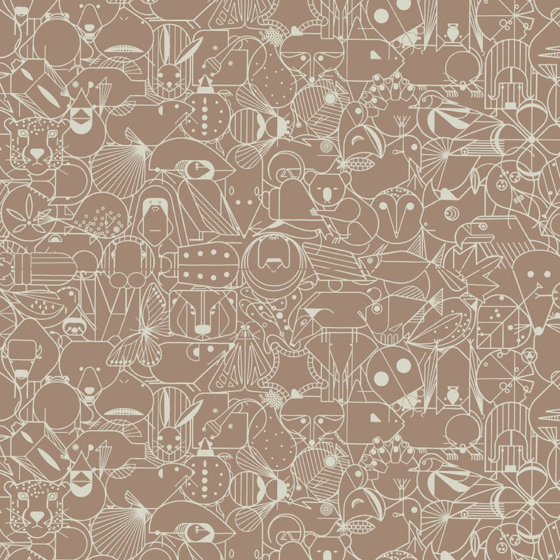 End Papers Vol. 2 by Charley Harper - CH - 300 - PEBBLE Half Yard - Modern Fabric Shoppe