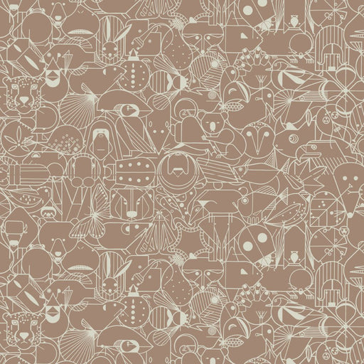 End Papers Vol. 2 by Charley Harper - CH - 300 - PEBBLE Half Yard - Modern Fabric Shoppe