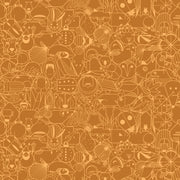 End Papers Vol. 2 by Charley Harper - CH - 300 - TOFFEE Half Yard - Modern Fabric Shoppe
