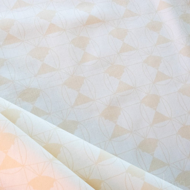 End Papers Vol. 2 by Charley Harper - Chickadee CH - 436 - CREAM Half Yard - Modern Fabric Shoppe