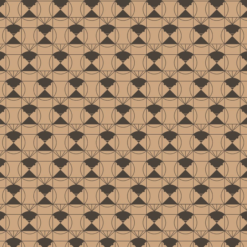 End Papers Vol. 2 by Charley Harper - Chickadee CH - 436 - DRIFTWOOD Half Yard - Modern Fabric Shoppe