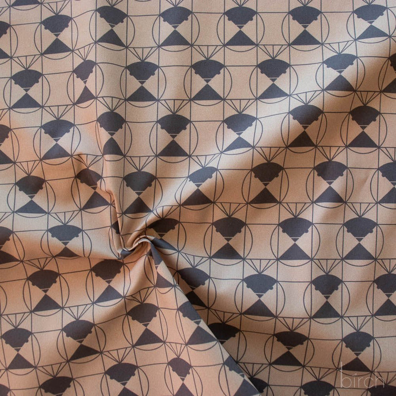 End Papers Vol. 2 by Charley Harper - Chickadee CH - 436 - DRIFTWOOD Half Yard - Modern Fabric Shoppe
