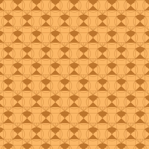 End Papers Vol. 2 by Charley Harper - Chickadee CH - 436 - TOFFEE Half Yard - Modern Fabric Shoppe