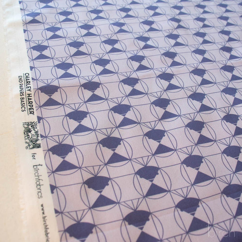 End Papers Vol. 2 by Charley Harper - Chickadee CH - 436 - TWILIGHT Half Yard - Modern Fabric Shoppe