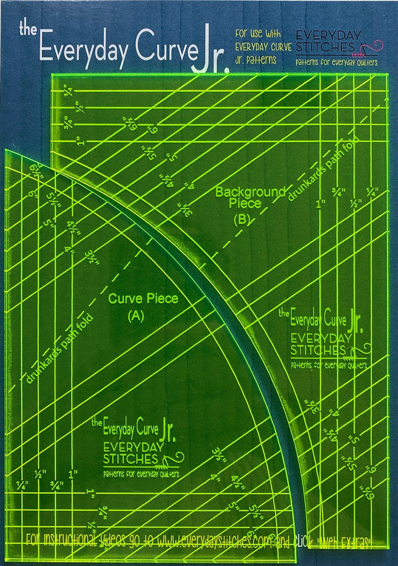 Everyday Curve Junior Template Set from Everyday Stitches - Modern Fabric Shoppe