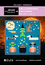 Halloweenies Quilt Pattern By Art East Quilting Co. - Modern Fabric Shoppe