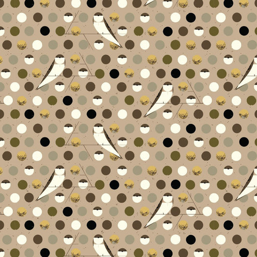 Iconic Vol. 2 by Charley Harper- Bank Swallow Brown CH-58 Half Yard- 2026 - Modern Fabric Shoppe