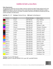 Indelible Ink Quilt Pattern ONLY by Anna Maria - Modern Fabric Shoppe