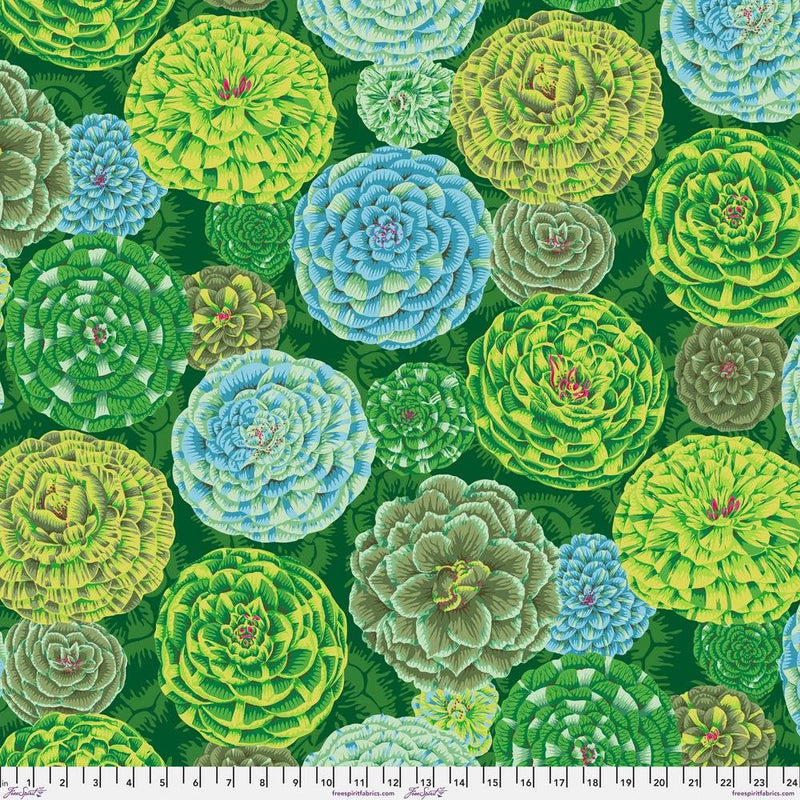 Kaffe Fassett August 2024 Collective - Japonica - PWPJ130.GREEN - Half Yard - Modern Fabric Shoppe