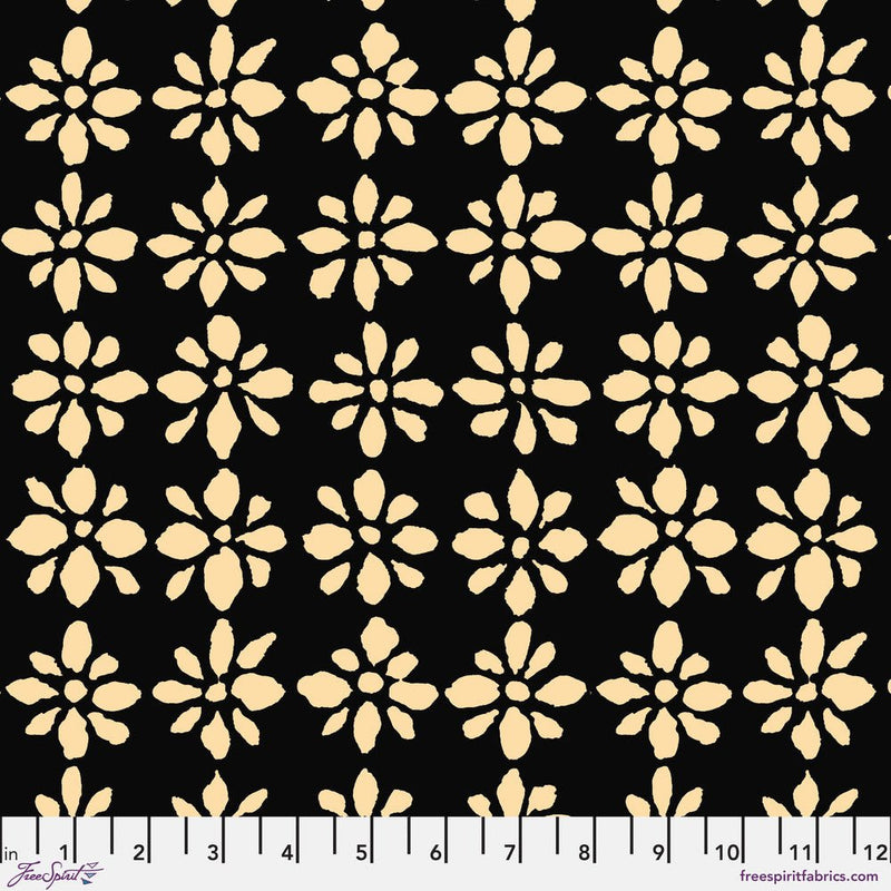 Kaffe Fassett August 2024 Collective - Snow Flowers - PWBM094.BLACK - Half Yard - Modern Fabric Shoppe
