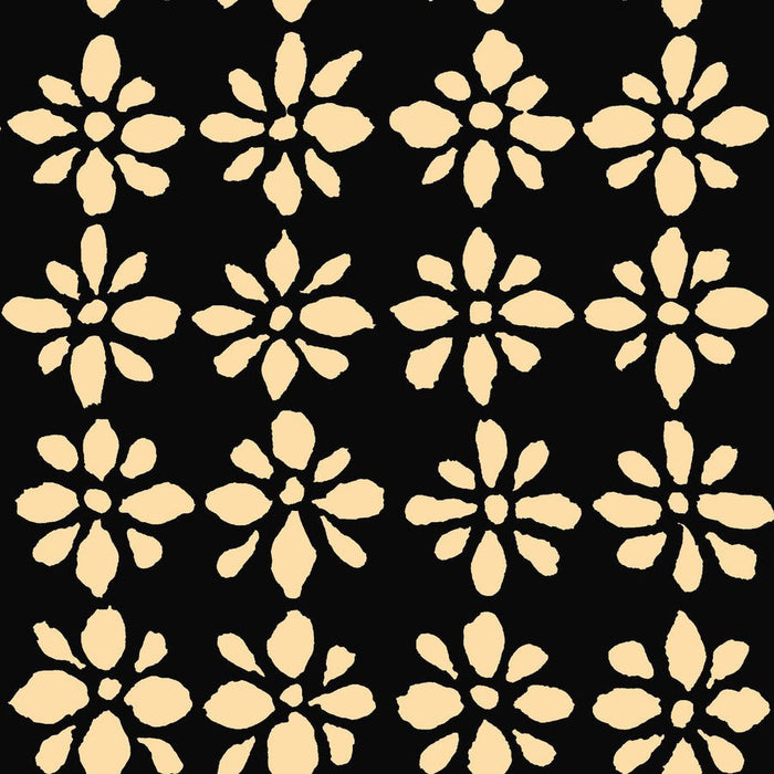 Kaffe Fassett August 2024 Collective - Snow Flowers - PWBM094.BLACK - Half Yard - Modern Fabric Shoppe