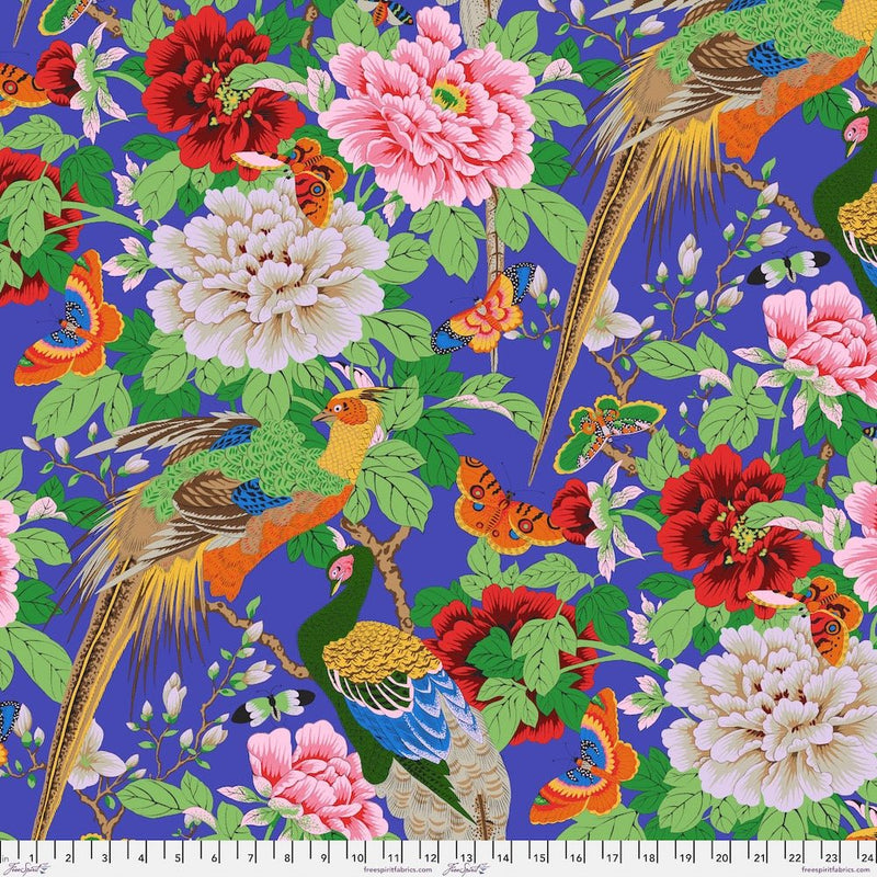 Kaffe Fassett August 2026 Collective- Birds and Bees PWPJ142.PURPLE- Half Yard - Modern Fabric Shoppe