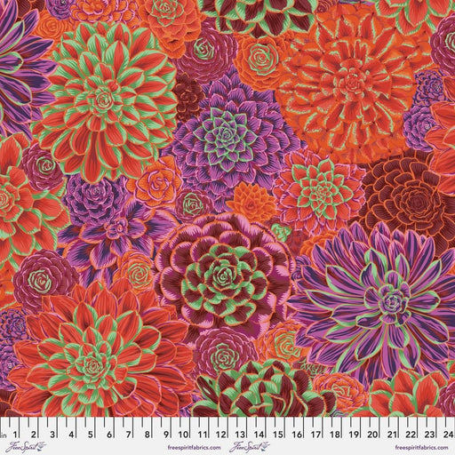 Kaffe Fassett Collective - House Leeks PWPJ113.RED - Half Yard - Modern Fabric Shoppe