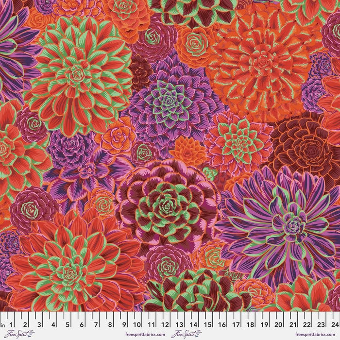 Kaffe Fassett Collective - House Leeks PWPJ113.RED - Half Yard - Modern Fabric Shoppe