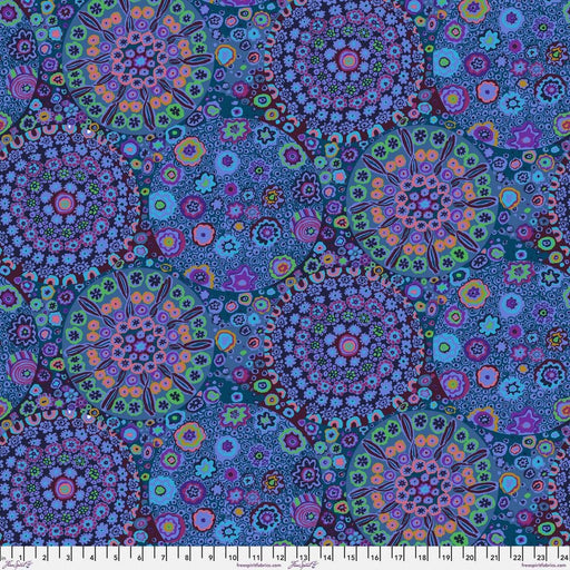 Kaffe Fassett Collective - Millefiore GP92.BLUE - Half Yard - Modern Fabric Shoppe