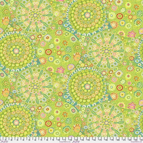 Kaffe Fassett Collective - Millefiore GP92.GREEN - Half Yard - Modern Fabric Shoppe