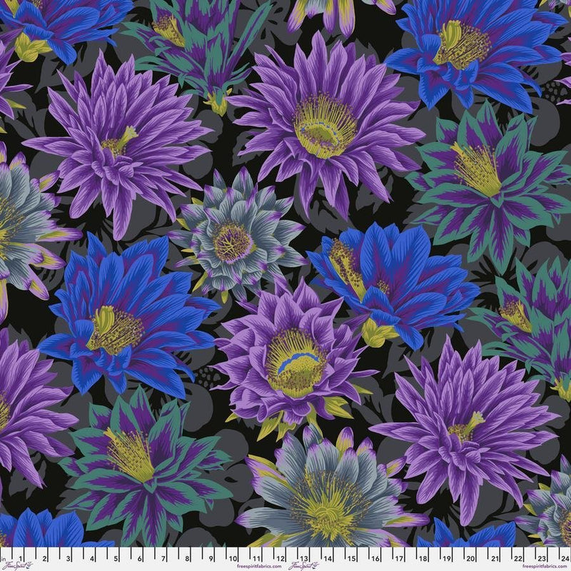 Kaffe Fassett Collective - Philip Jacob - Cactus Flower PWPJ096.BLACK - Half Yard - Modern Fabric Shoppe