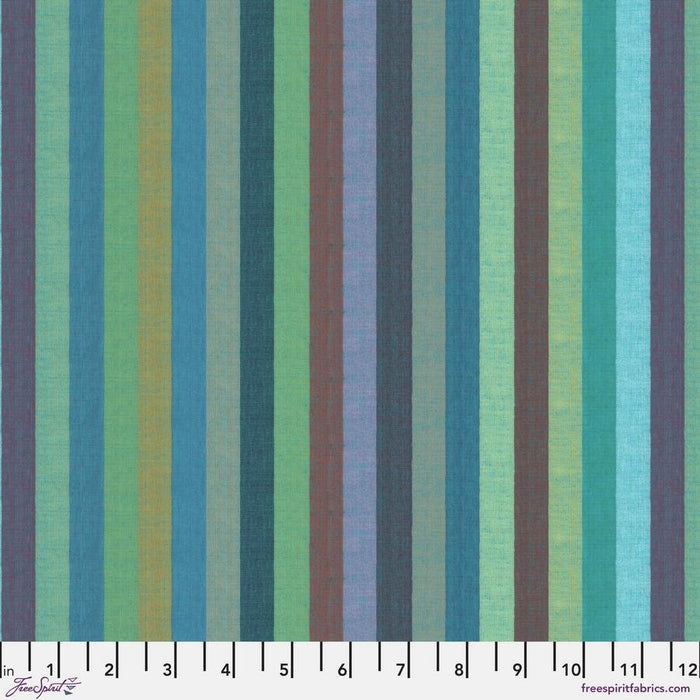 Kaffe Fassett Collective - Shot Cotton Broad Stripe WSGP003.AZURE - Half Yard - Modern Fabric Shoppe