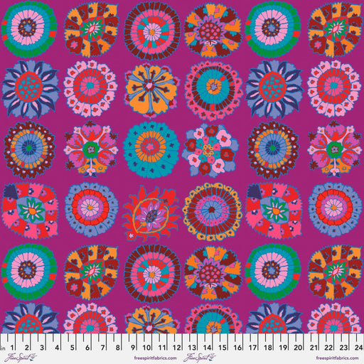 Kaffe Fassett February 2023 Collective - Carpet Cookies - PWGP192.MAGENTA - Half Yard - Modern Fabric Shoppe