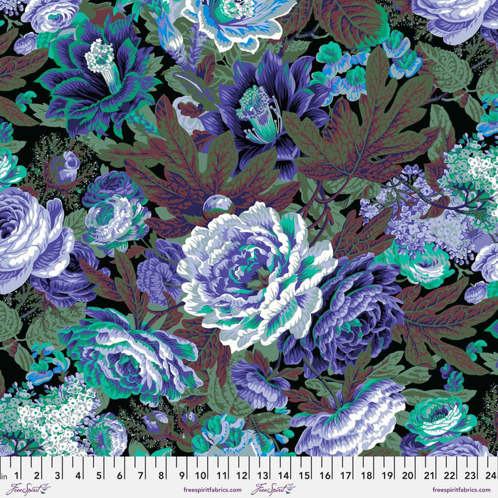 Kaffe Fassett February 2023 Collective - Philip Jacobs - Floral Burst - PWPJ029.PURPLE - Half Yard - Modern Fabric Shoppe