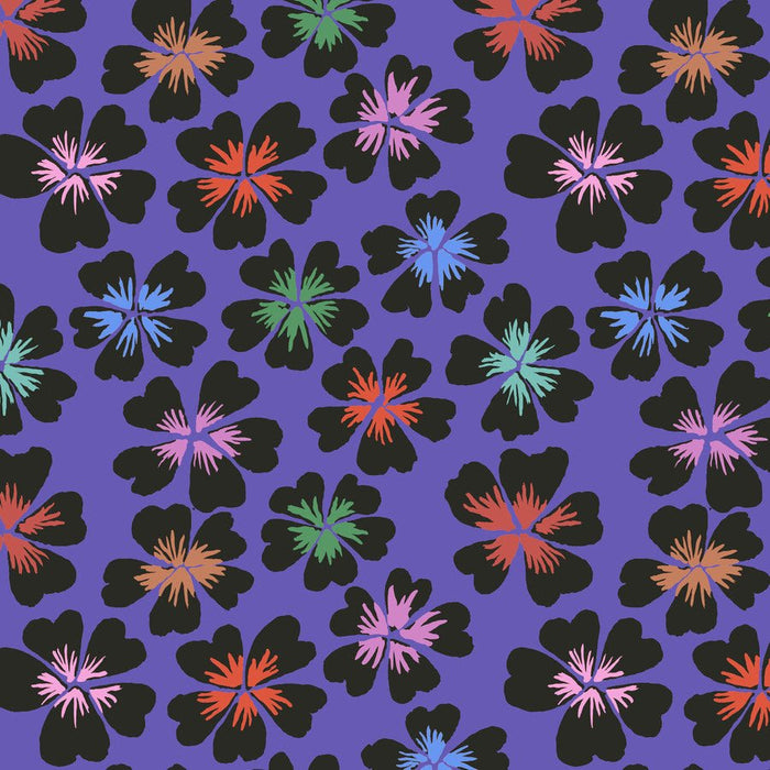 Kaffe Fassett February 2024 Collective - Petals - PWGP201.PURPLE - Half Yard - Modern Fabric Shoppe