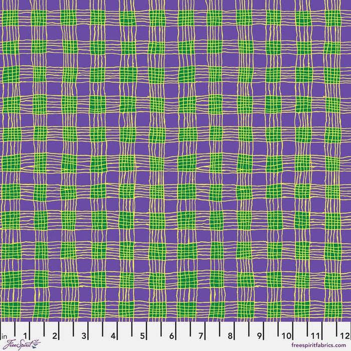 Kaffe Fassett February 2025 Collective - Gingham PWBM089.PURPLE - Half Yard - Modern Fabric Shoppe