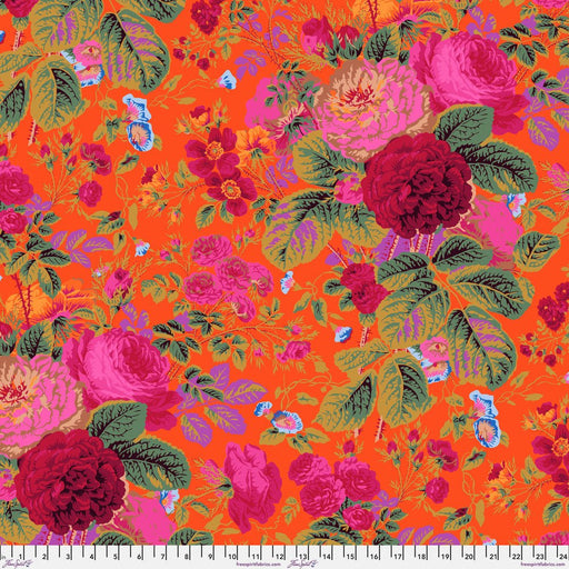 Kaffe Fassett February 2025 Collective - Gradi Floral PWPJ053.TOMATO - Half Yard - Modern Fabric Shoppe