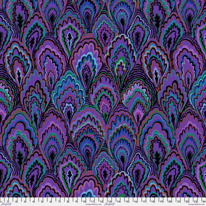 Kaffe Fassett February 2025 Collective - Marble Scallops PWGP207.PURPLE - Half Yard - Modern Fabric Shoppe