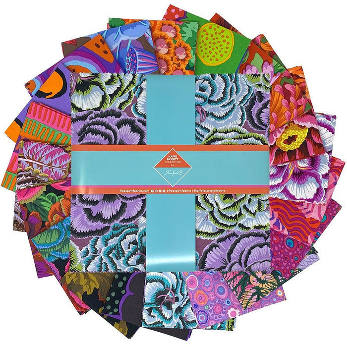 Kaffe Fassett - Hot - August 2025 Collection - 10" Charm Pack - Modern Fabric Shoppe