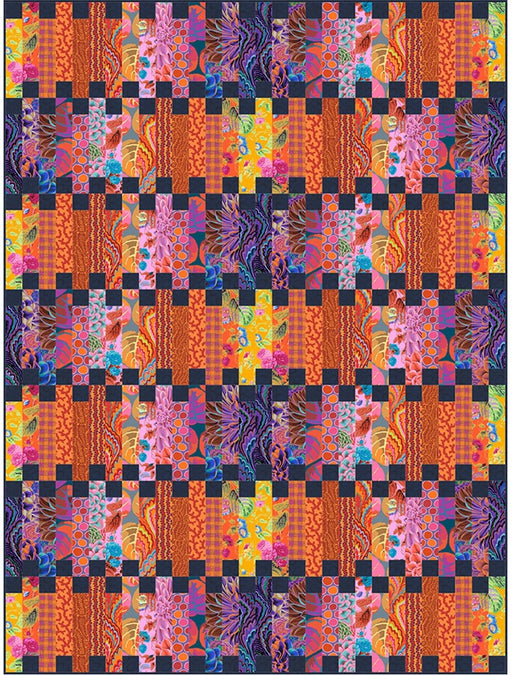 Kaffe Fassett - Zipper Quilt Kit - Warm February 2025 - Modern Fabric Shoppe