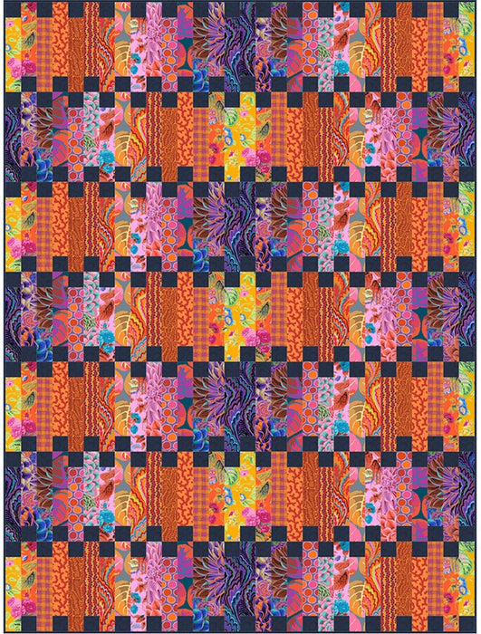 Kaffe Fassett - Zipper Quilt Kit - Warm February 2025 - Modern Fabric Shoppe