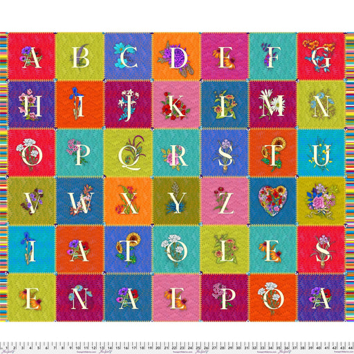 Language of Flowers by Odile Bailloeul - Alphabet PWOB097.PANEL - Half Yard - November 2024 - Modern Fabric Shoppe