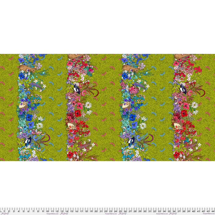 Language of Flowers by Odile Bailloeul - Hedgerow PWOB100.GREEN - Half Yard - November 2024 - Modern Fabric Shoppe