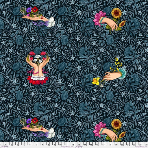 Language of Flowers by Odile Bailloeul - Say It With Flowers PWOB098.NOIR - Half Yard - Modern Fabric Shoppe