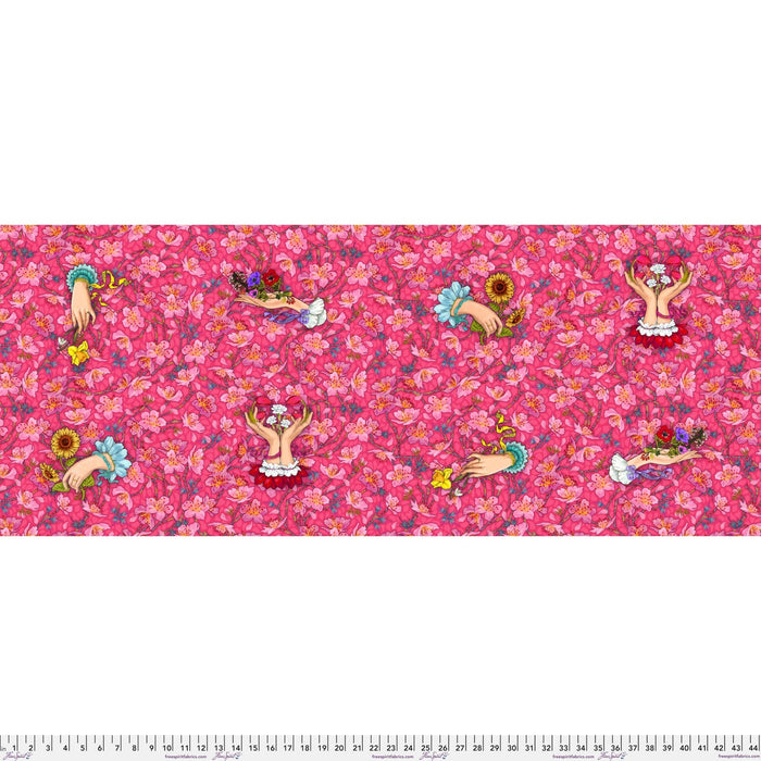 Language of Flowers by Odile Bailloeul - Say it with Flowers PWOB098.ROSE - Half Yard - November 2024 - Modern Fabric Shoppe