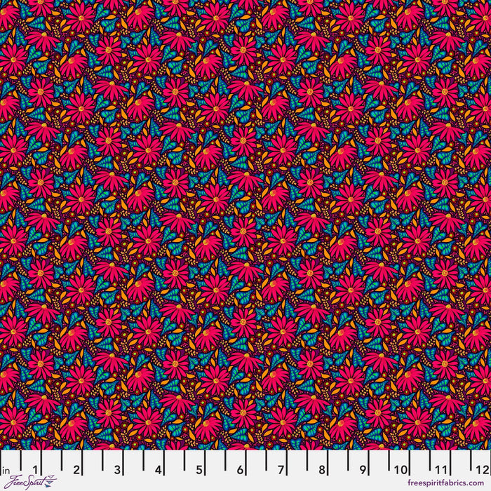 Language of Flowers by Odile Bailloeul - Susan PWOB109.ROUGE - Half Yard - November 2024 - Modern Fabric Shoppe