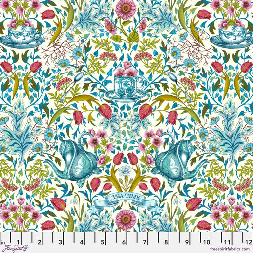 Language of Flowers by Odile Bailloeul - Tea Time PWOB099.CREAM - Half Yard - November 2024 - Modern Fabric Shoppe