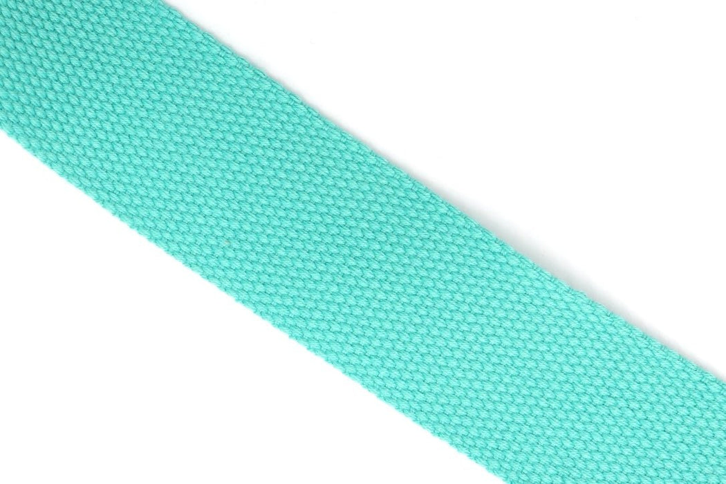 Light Teal Cotton 1 1/2 inch (38mm) width Webbing - by the yard - Modern Fabric Shoppe