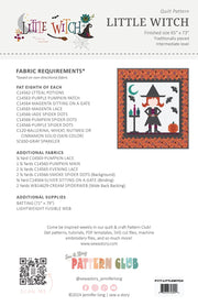 Little Witch Quilt Pattern By Jennifer Long - Modern Fabric Shoppe